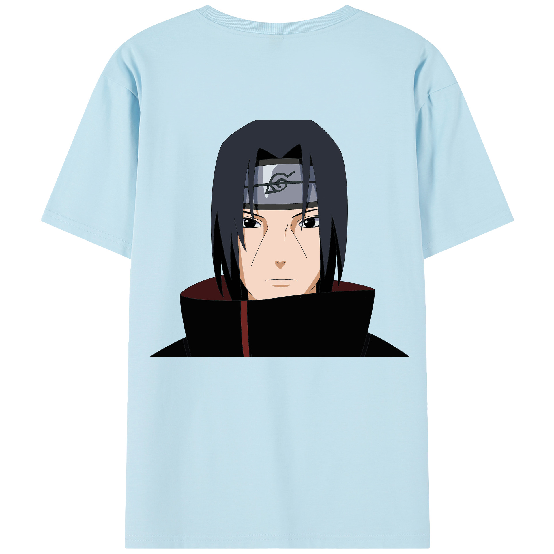 （画像用） NARUTO -ナルト- うちは イタチ Uchiha Itachi 綿100％半袖Tシャツ（背面プリント）